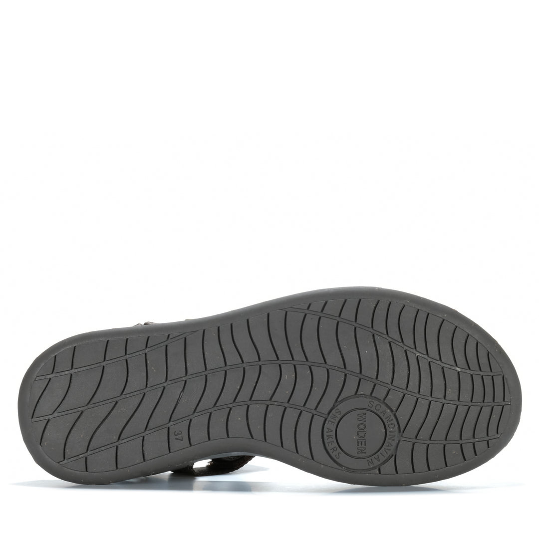 Woden Line Sandal Chocolate Womens Sandals