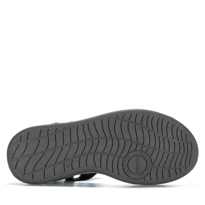 Woden Line Sandal Chocolate Womens Sandals