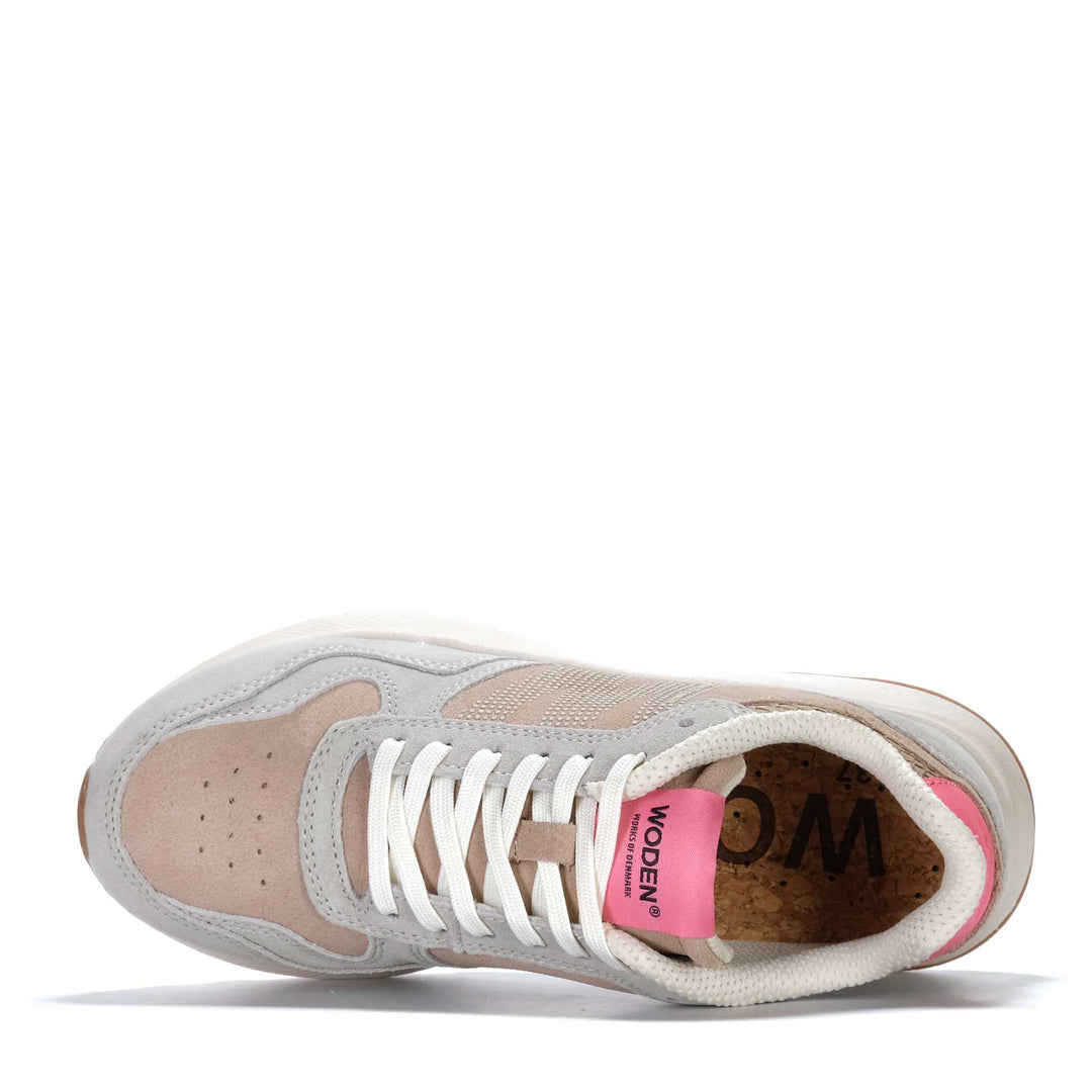 Woden Mathilde Runner Suede Raspberry Multi