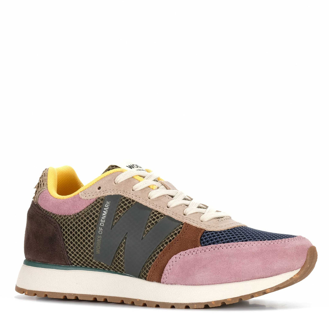 Woden Ronja Icon Womens Sneakers#color_dark-algae-multi