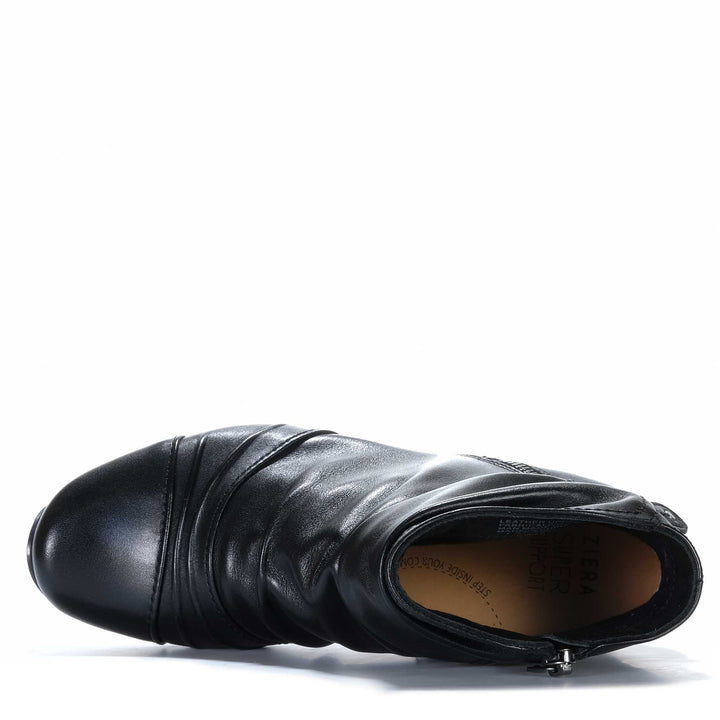 Ziera Camryn Black Leather