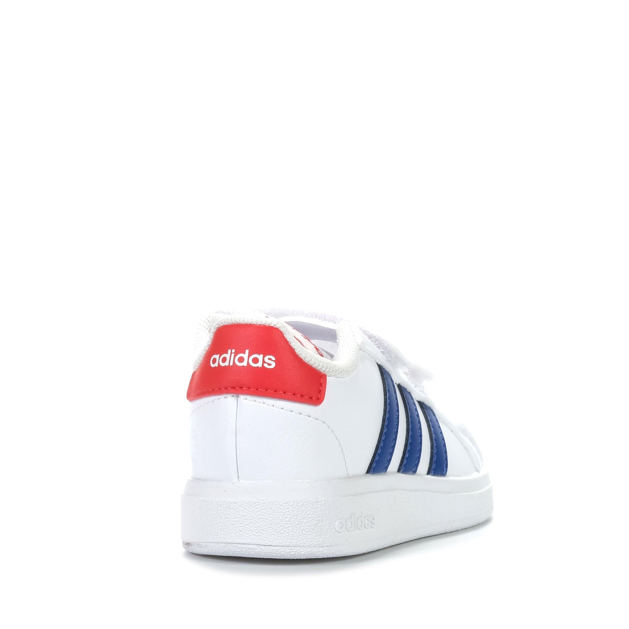 Adidas grand court red hotsell white blue