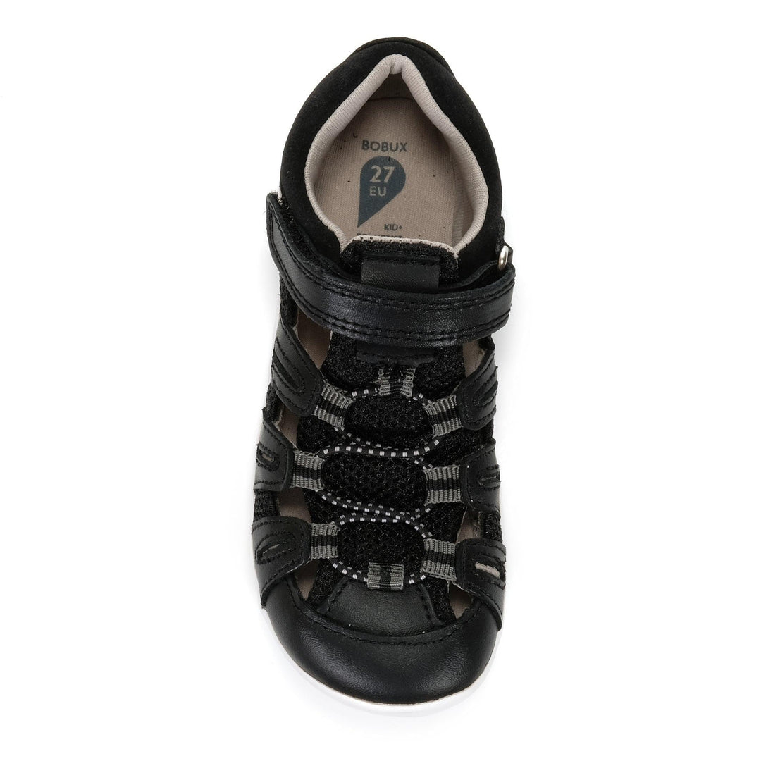 Bobux Kid+ Summit 837601 Black/Charcoal, 27 EU, 28 EU, 29 EU, 30 EU, 31 EU, 32 EU, 33 EU, black, bobux, kids, sandals, youth