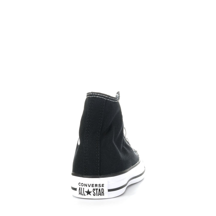 Converse Chuck Taylor All Star Junior High Top Black, 1 US, 11 US, 12 US, 13 US, 2 US, 3 US, bf, black, boots, converse, kids, shoes, youth, youths