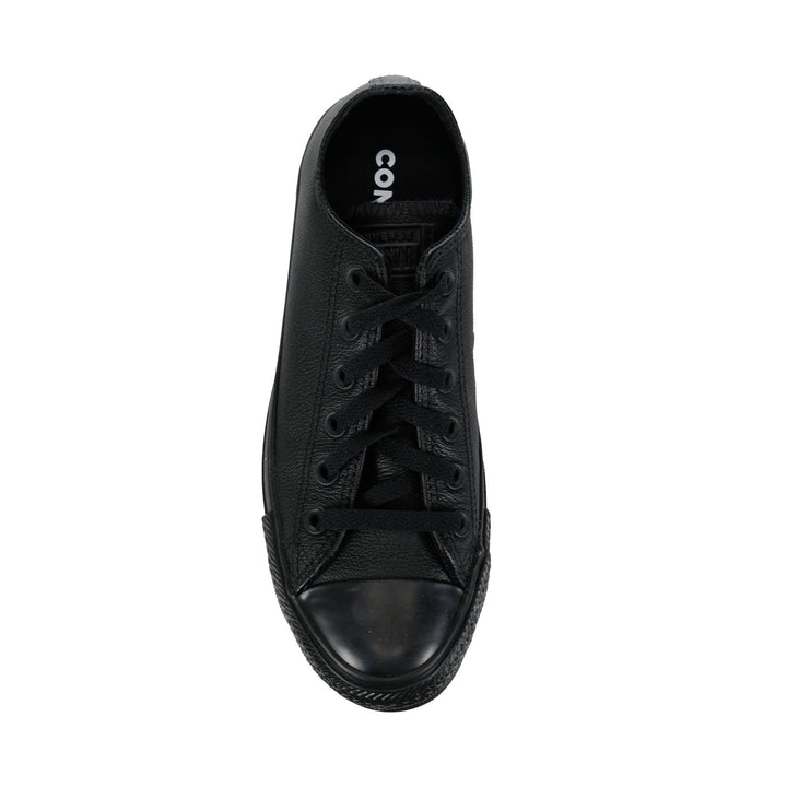 Converse Chuck Taylor All Star Leather Low Top Black Mono, 10 M / 12 W US, 11 M / 13 W US, 12 M / 14 W US, 13 M / 15 W US, 3 M / 5 W US, 4 M / 6 W US, 5 M / 7 W US, 6 M / 8 W US, 7 M / 9 W US, 8 M / 10 W US, 9 M / 11 W US, all star, bf, black, chuck taylor, converse, m, mens, unisex, w, womens