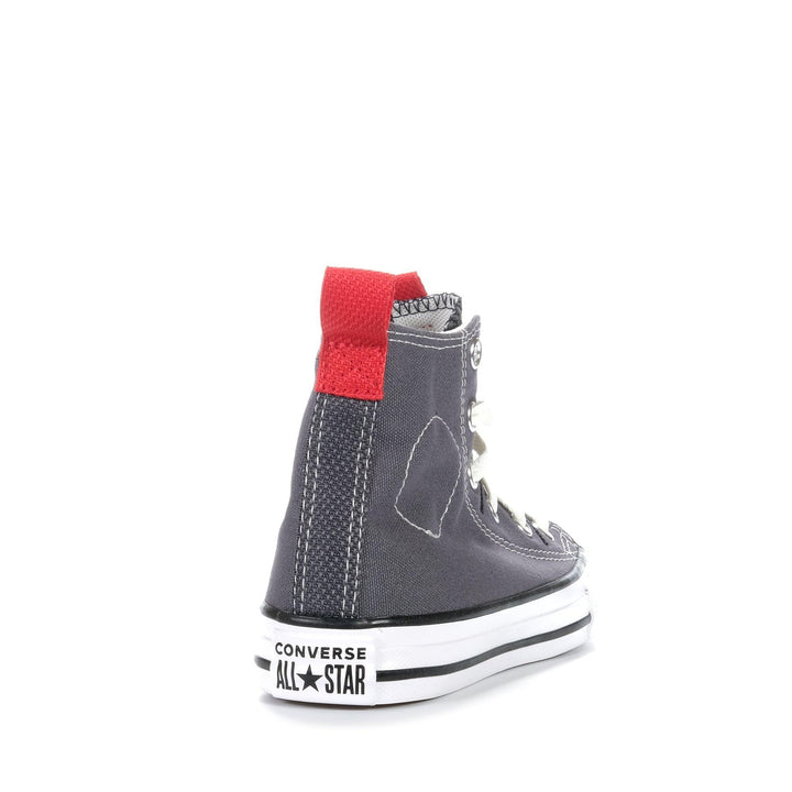 Converse Chuck Taylor Kids Relaxed High Grey, 1 US, 11 US, 12 US, 13 US, 2 US, 3 US, BF, boots, converse, grey, kids, toddler