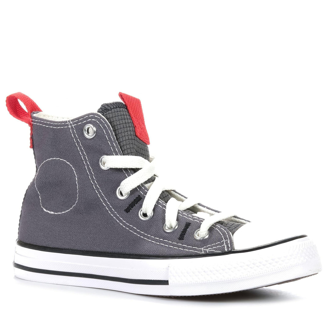 Converse Chuck Taylor Kids Relaxed High Grey, 1 US, 11 US, 12 US, 13 US, 2 US, 3 US, BF, boots, converse, grey, kids, toddler