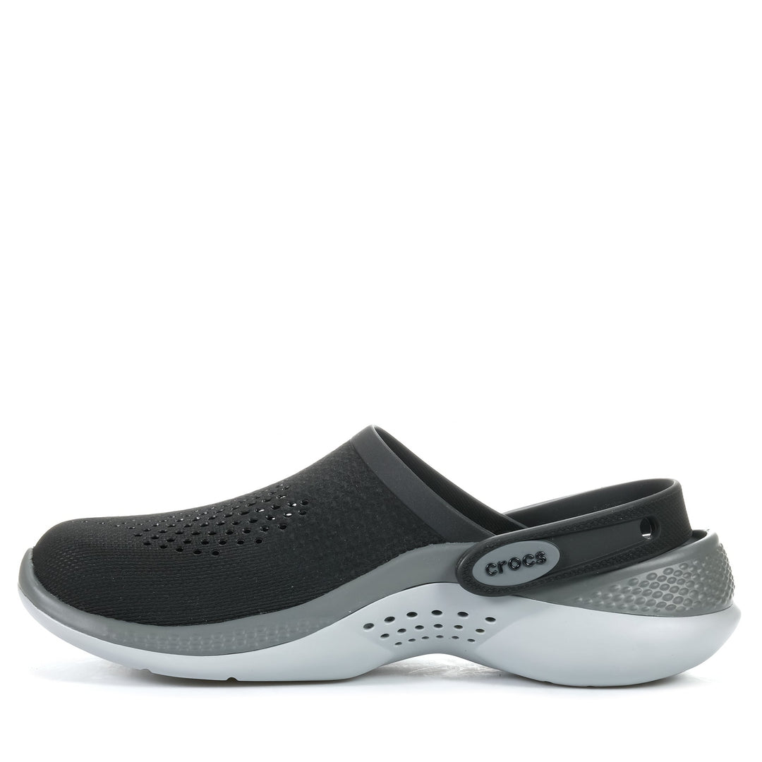 Crocs LiteRide 360 Clog Black/Slate Grey, 10 W / 8 M US, 11 W / 9 M US, 12 W / 10 M US, 13 W / 11 M US, 14 W / 12 M US, 15 W / 13 M US, 6 W / 4 M US, 7 W / 5 M US, 8 W / 6 M US, 9 W / 7 M US, black, Crocs, flats, mens, sandals, womens