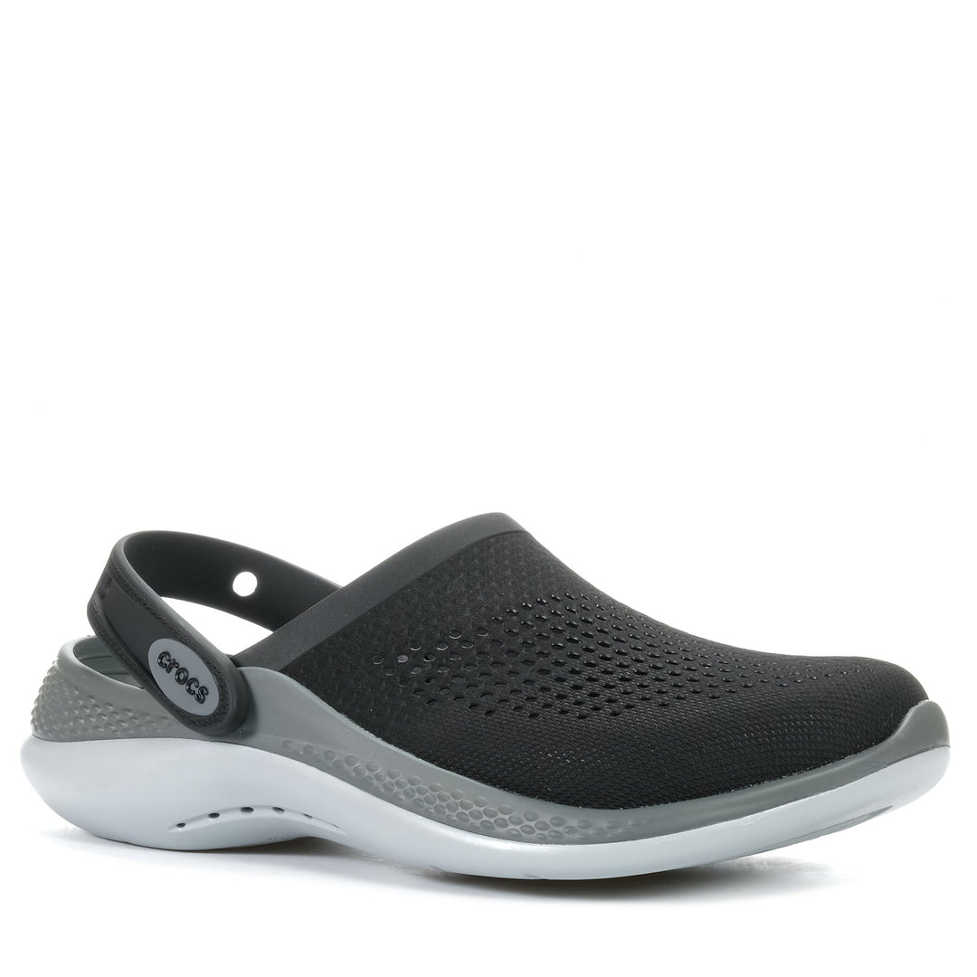 Crocs LiteRide 360 Clog Black/Slate Grey, 10 W / 8 M US, 11 W / 9 M US, 12 W / 10 M US, 13 W / 11 M US, 14 W / 12 M US, 15 W / 13 M US, 6 W / 4 M US, 7 W / 5 M US, 8 W / 6 M US, 9 W / 7 M US, black, Crocs, flats, mens, sandals, womens