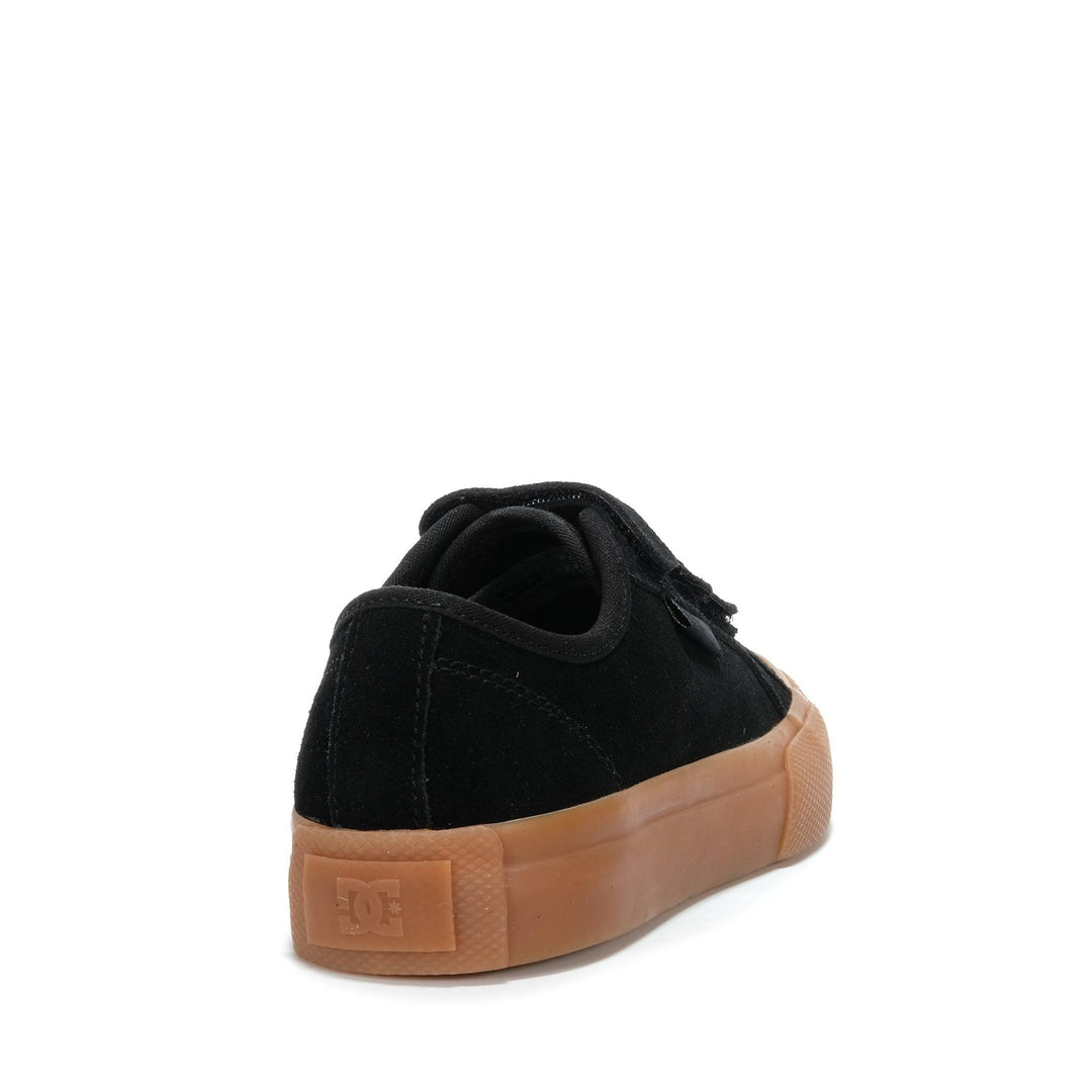 DC Manual V LE Black/Gum, 1 US, 12 US, 13 US, 2 US, 3 US, 4 US, 5 US, 6 US, bf, black, dc, dcs, kids, shoes, youth