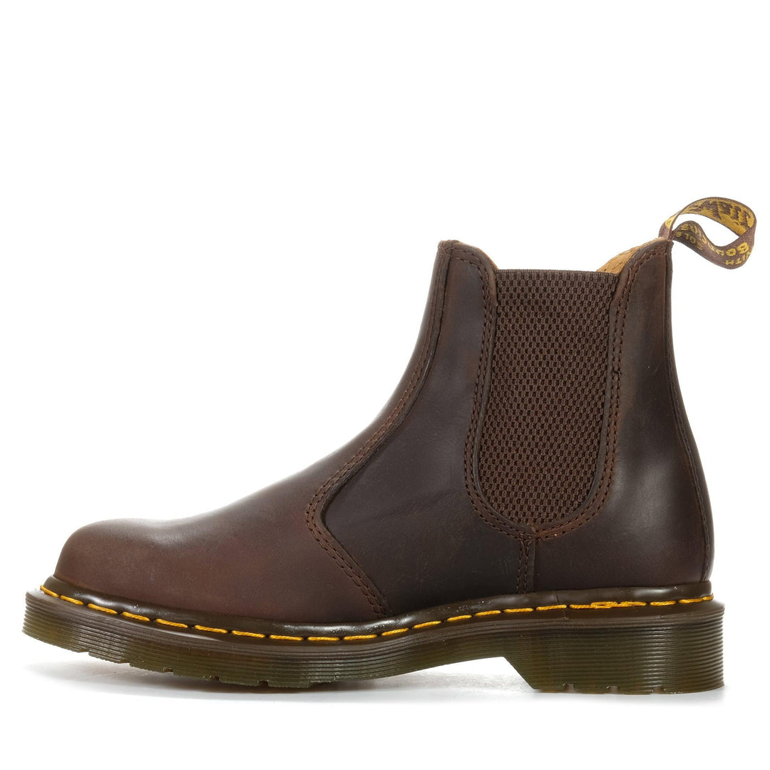 Dr Martens 2976 YS Dark Brown Crazy Horse, 10 UK, 11 UK, 12 UK, 13 UK, 4 UK, 5 UK, 6 UK, 7 UK, 8 UK, 9 UK, ankle boots, boots, brown, casual, chelsea, doc martens, dr marten, dr martins, dress, mens, slip ons, womens