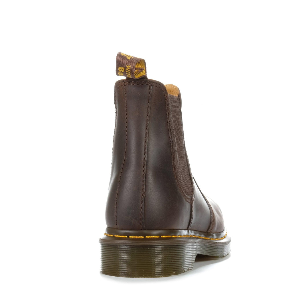 Dr Martens 2976 YS Dark Brown Crazy Horse, 10 UK, 11 UK, 12 UK, 13 UK, 4 UK, 5 UK, 6 UK, 7 UK, 8 UK, 9 UK, ankle boots, boots, brown, casual, chelsea, doc martens, dr marten, dr martins, dress, mens, slip ons, womens