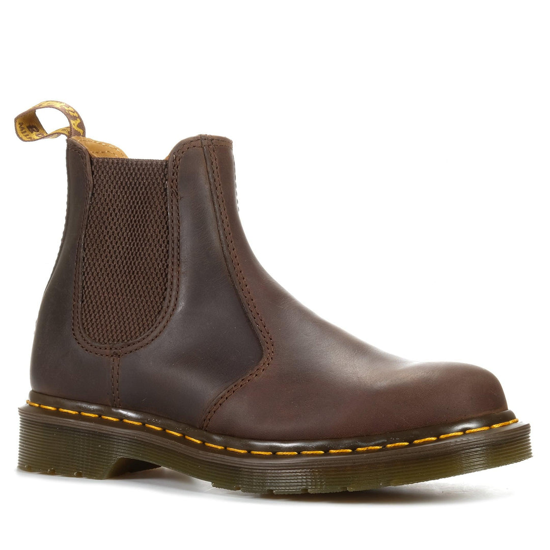 Dr Martens 2976 YS Dark Brown Crazy Horse, 10 UK, 11 UK, 12 UK, 13 UK, 4 UK, 5 UK, 6 UK, 7 UK, 8 UK, 9 UK, ankle boots, boots, brown, casual, chelsea, doc martens, dr marten, dr martins, dress, mens, slip ons, womens