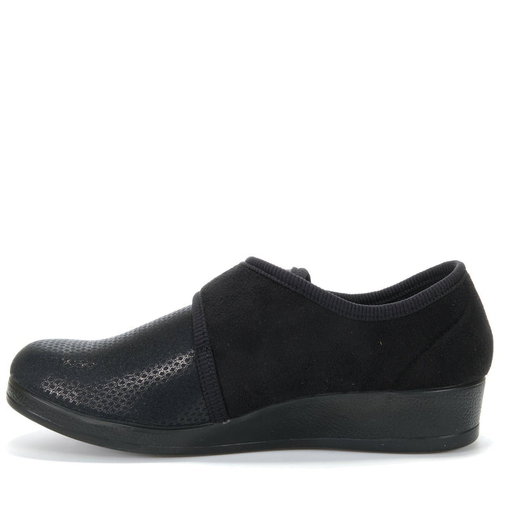 Fly Flot Q3886 Black, 36 EU, 37 EU, 38 EU, 39 EU, 40 EU, 41 EU, 42 EU, black, flats, shoes, womens