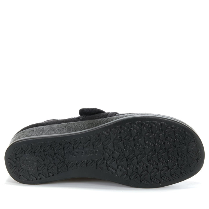 Fly Flot Q3886 Black, 36 EU, 37 EU, 38 EU, 39 EU, 40 EU, 41 EU, 42 EU, black, flats, shoes, womens