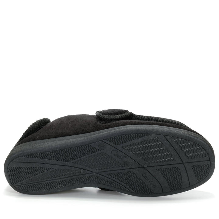 Grosby Francis Black, 10 UK, 11 UK, 12 UK, 6 UK, 7 UK, 8 UK, 9 UK, black, grosby, mens, slippers