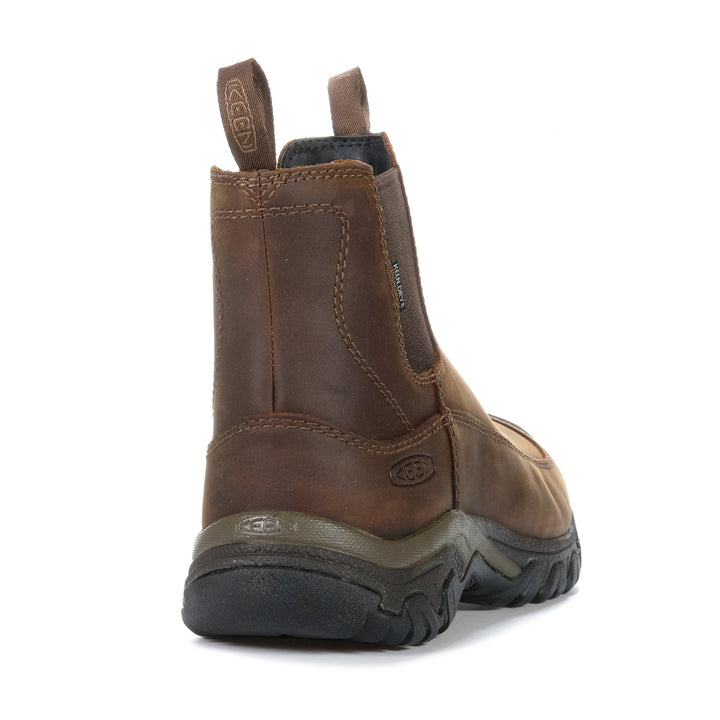 Keen Anchorage Boot 3 Waterproof Dark Earth/Mulch, 10 US, 10.5 US, 11 US, 11.5 US, 12 US, 13 US, 14 US, 8 US, 8.5 US, 9 US, 9.5 US, boots, brown, casual, Keen, mens, waterproof