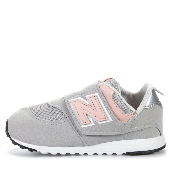 New Balance 574 Wide NW574PK, 5 US, 6 US, 7 US, 8 US, 9 US, grey, kids, shoes, toddler
