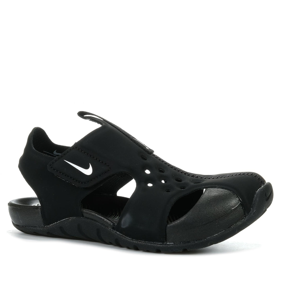 Nike Sunray Protect 2 PS Black, 1 US, 11 US, 12 US, 13 US, 2 US, 3 US, black, kids, nike, sandals, youths