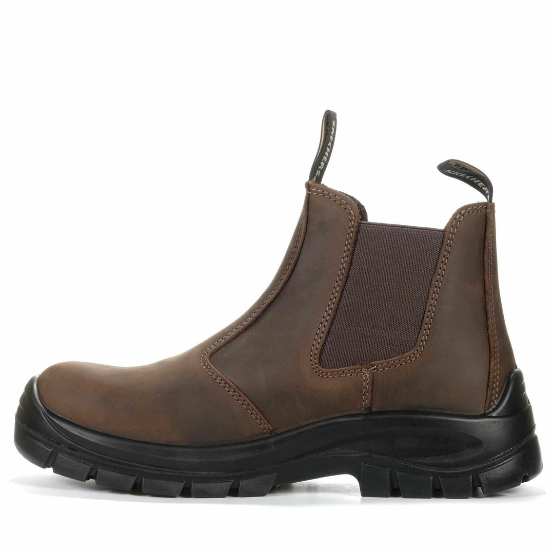 Skechers SKX Work Trophus - Gidian Composite Toe Dark Brown | Frames ...