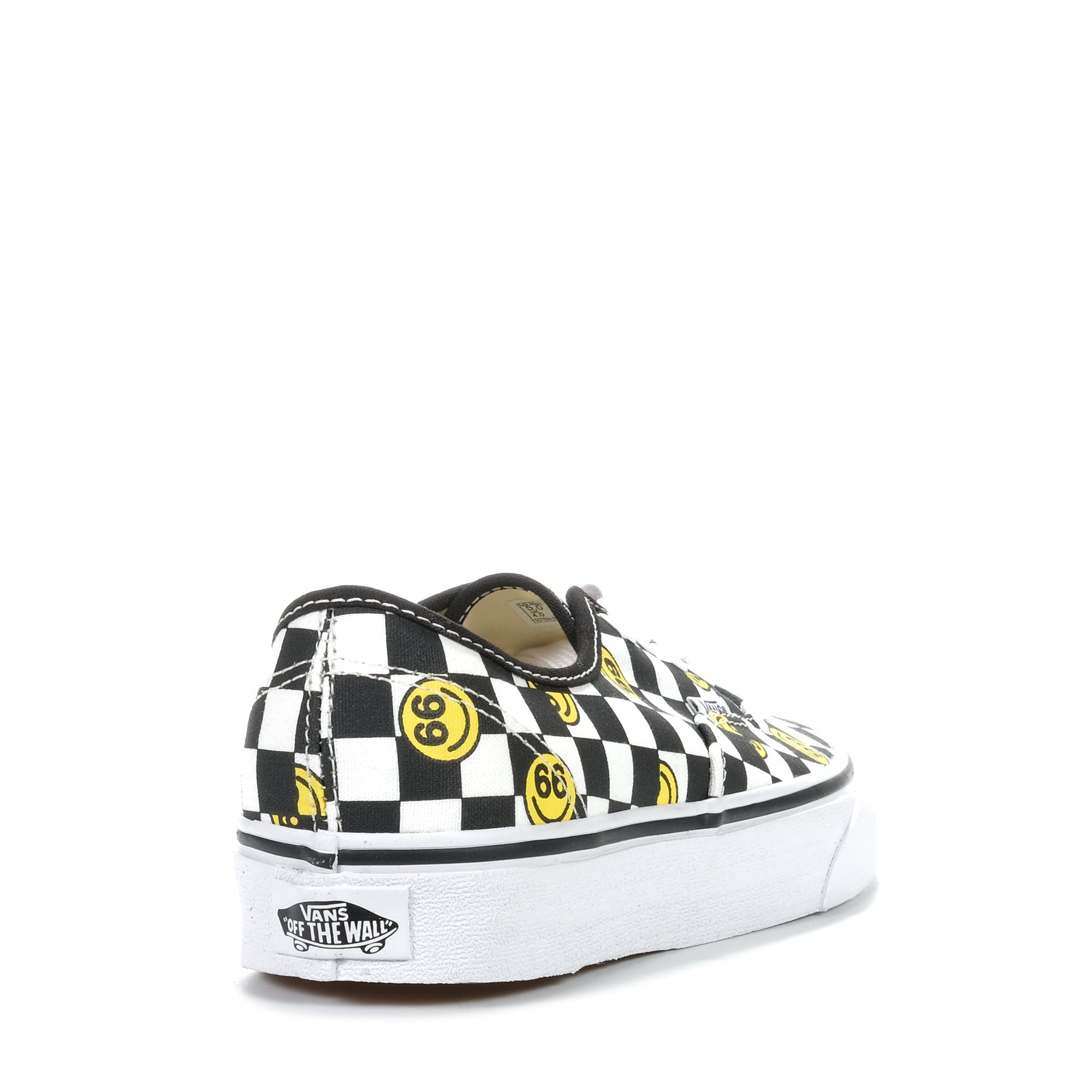 Black yellow checkerboard discount vans